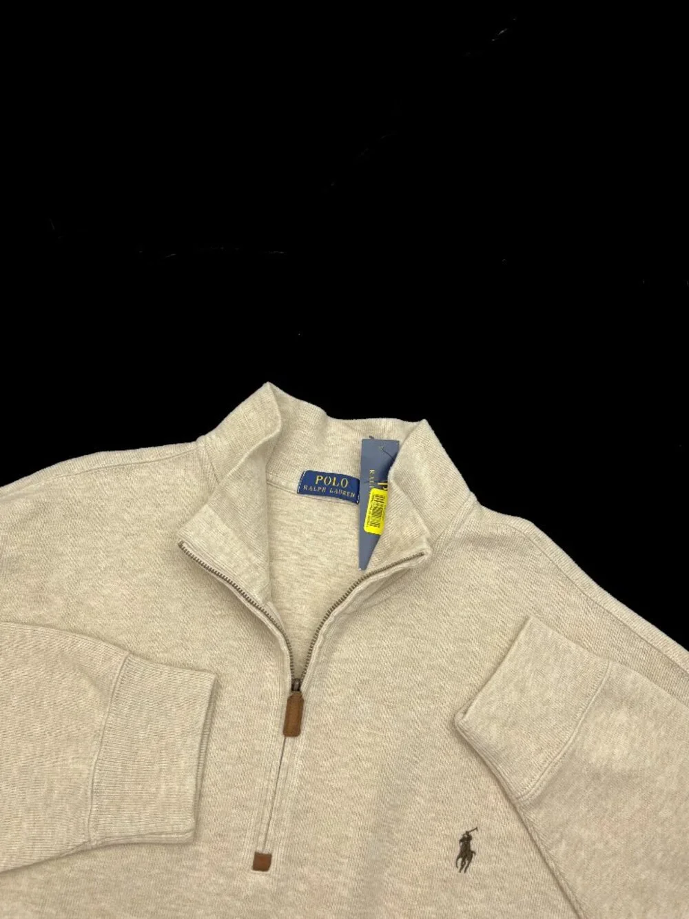 Polo Ralph Lauren NEW NWT French-Rib Quarter-Zip Sweater Mens XLT XL Tall